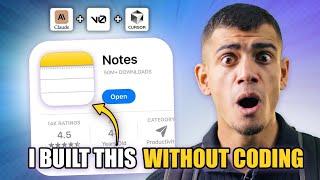 How to Build an APP using Cursor, Claude & v0 (Tutorial for Beginners) | No Code