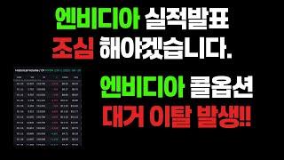 엔비디아 옵션보니 실적발표 조심해야겠습니다. 그리고 세틀로직 러셀3000 편입!