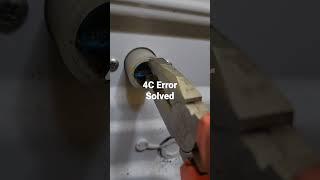 Samsung washing machine 4C error code solved #shorts