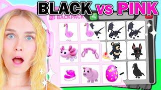 BLACK Vs PINK Inventory Challenge In Adopt Me! (Roblox)