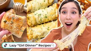 I Tried Viral Lazy Dinner Recipes *girl dinner* ️