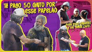 PEGADINHA MENDIGO OSTENTACAO 50TAO NO PAPELAO