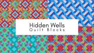 Hidden Wells Quilt Block Variations | Easy Scrap Quilt Block Tutorial