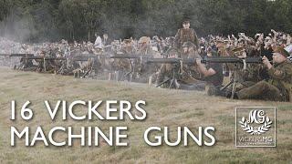 16 Vickers Machine Guns - Shooting Montage from Centenary Shoot