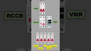 VMR (voltage monitoring relay) connection#relay #mcb #rccb #wiring #electrician #circuitbreaker