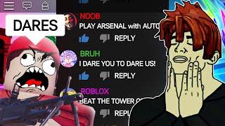 ROBLOX DARES (funny moments)