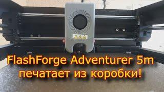 FlashForge Adventurer 5m , принтер, который печатает из КОРОБКИ!!!