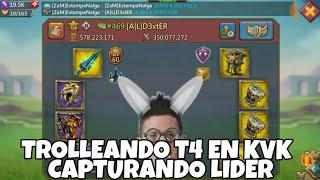 Trolleando T4 En KVK - Capturando Líder - 90 Millones De Oro - Lords Mobile Español