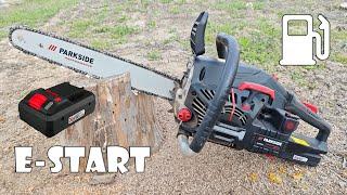 Parkside Performance Petrol Chainsaw with Electric Starter PPKBS 56