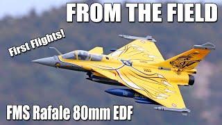 From the Field -- FMS Rafale 80mm EDF First Flights (Clean & Full Stores!)