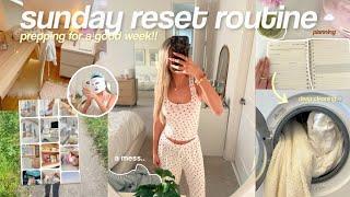 SUNDAY RESET ROUTINE️ deep cleaning, productive, self care + recharging