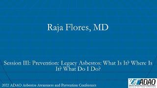 2022 ADAO AAPC: Dr. Raja Flores: Session III