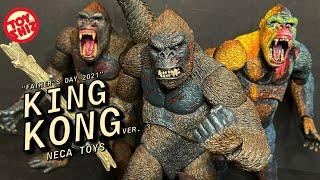 2021 NECA "Father's Day" KING KONG ver.3 w/stick and Skull Island Monsters