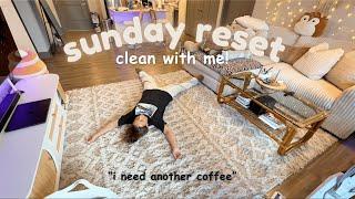 REALISTIC SUNDAY RESET VLOG | speed cleaning, coffee, & taking my Christmas tree down!