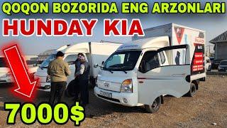 27 NOYABR QOQON MASHINA BOZORIDA 8000$ 7000$ GA HUNDAY PORTER KIA BONGO NARXLARI