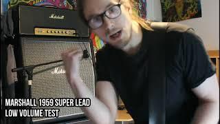 Marshall 1959 Super Lead 100W Low Volume Test (Room Sound)