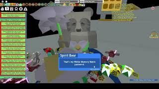 Spirit Bear Beesmas reward - Bee Swarm Simulator Roblox