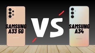 Samsung Galaxy A33 5G vs Samsung Galaxy A34