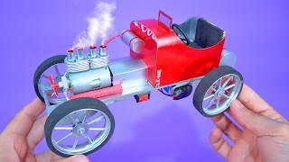 Amazing Model Vintage Racing Car made with Soda Cans