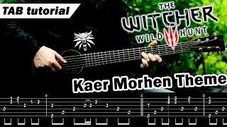 Kaer Morhen Theme (The Witcher 3: Wild Hunt) — Fingerstyle Guitar Lesson 【 TAB Tutorial 】