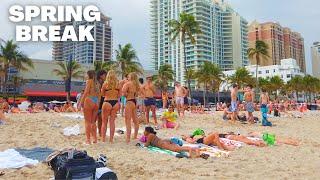 4K Spring Break 2024 WALK Fort Lauderdale Beach