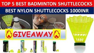 हिन्दी|Top 5 best badminton shuttlecock under 1000INR|Top 5 best nylon shuttlecock|ENG Subs