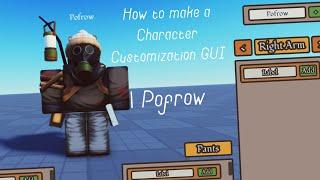 How to make a Character Customization GUI | Roblox Studio