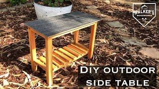 DIY Outdoor End Table | Patio Side Table
