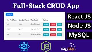 How to Create Amazing Full-Stack CRUD Apps with React, Node, and MySQL!