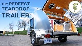 Hand-Built Teardrop Camper Trailer with Solar Power & Running Water - Perfect Mini RV