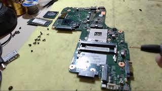 REPARACION TOSHIBA SATELLITE 855 CON MOTHERBOARD EN CORTOCIRCUITO