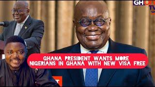 Ghanaian President Wants more Nigerians to Travel to Ghana in 2025 with Visa Free