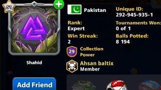 HACKER - 007 , review this ID #8ballpool #miniclip