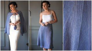 Is It a Shawl or a Skirt? It's Both! Easy, Step-by-Step Instructions to Crochet the Valdeon Cape!