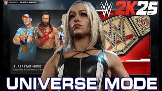 HOW TO SET UP THE BEST UNIVERSE MODE? WWE 2K25 UNIVERSE MODE INTRO! #WWE2K25 #WWE