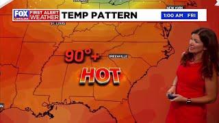 Hot weather expected for Monday amid partially gray skies