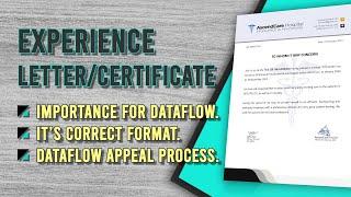 Experience letter/certificate importance for Dataflow. It’s correct format. Dataflow appeal process.