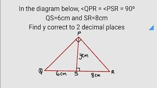 Pythagoras rule | Finding a missing side on a Right Angled Triangle