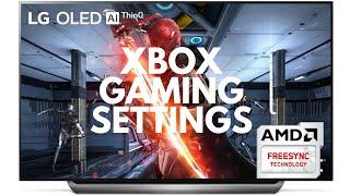 LG OLED CX 2020 XBOX ONE X FREESYNC GAMING SETTINGS