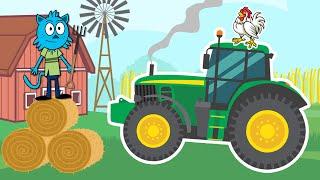 Trattori e lavori agricoli  | Video divertente ed educativo per bambini