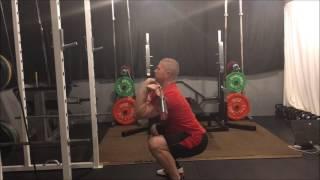 Front Squats with Rip Toned Lifting straps