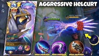 HELCURT PERFECT & AGGRESSIVE GAMEPLAY ( BEST BUILD 2024 ) MLBB