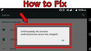 [FIX] unfortunately the process android.process.acore has stopped.