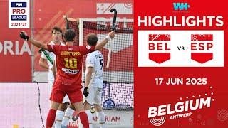 FIH Hockey Pro League 2024-25 Highlights: Belgium vs Spain (M) | Match 1