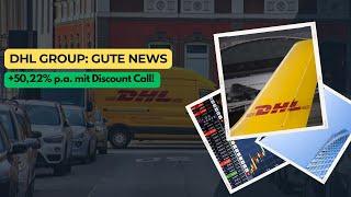 DHL Group: Gute News // +50,22% p.a. mit Discount Call Optionsschein!