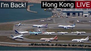  Hong Kong Airport Special Live Stream with ATC British Airways Cathay A350