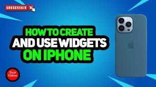 How to Create and Use Widgets on iPhone | Custom App Icons & Widgets On iPhone 16 - Series 2024