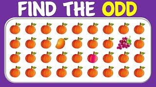 【Easy, Medium, Hard Levels】Can you Find the Odd Emoji out & Letters and numbers in 15 seconds? #74