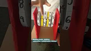 Maths working model, addition, subtraction, multiplication, division