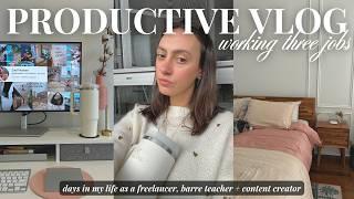 productive days in my life working 3 jobs  *honest days* try to stay motivated... (VLOG)